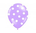 Puntíkovaný balónek levandulový 