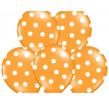 Puntíkovaný balónek oranžový