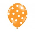 Puntíkovaný balónek oranžový