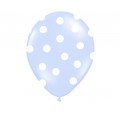 Puntíkovaný balónek světle modrý