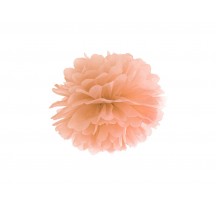 Pompom ve tvaru květu broskovy 35 cm