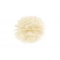 Pompom ve tvaru květu krémový 35 cm