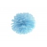 Pompom ve tvaru květu mlhavý modrý 35 cm