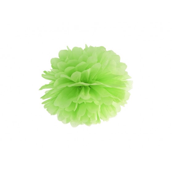 Pompom ve tvaru zeleného květu 35 cm