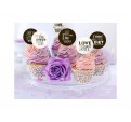 Ozdoby na cupcakes  Sweet Love 6 ks