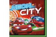 Ubrousky Autíčka Neon City 20 ks