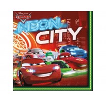 Ubrousky Autíčka Neon City 20 ks