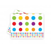 Ubrus s barevnými puntíky 120 x 180 cm