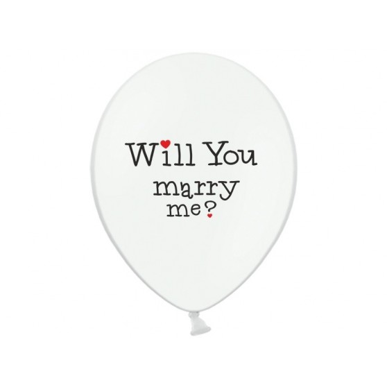 Balónek latexový Will you marry me?