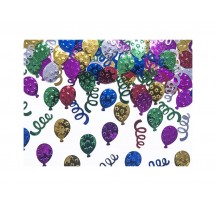 Metalické konfety vícebarevné