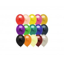 Balónky metalíza barevný mix 50ks