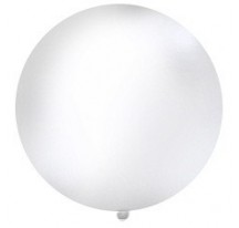 Kulatý latexový Jumbo balón  bíly
