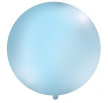 Kulatý latexový Jumbo balón  1m světlemodrý