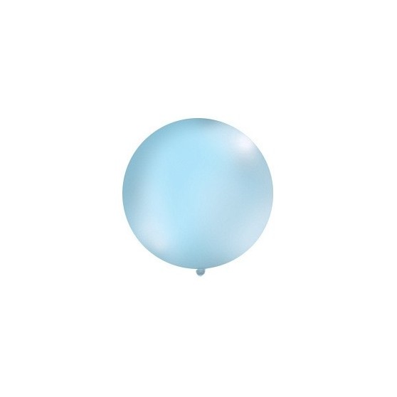 Kulatý latexový Jumbo balón  1m světlemodrý