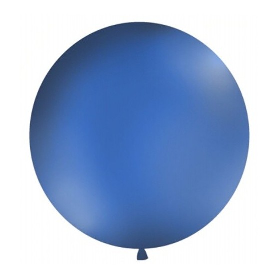 Kulatý latexový Jumbo balón  1m námořnická modrá