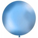 Kulatý latexový Jumbo balón  1m modrá