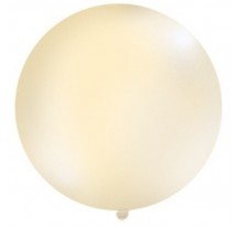 Kulatý latexový Jumbo balón  1m vanilka