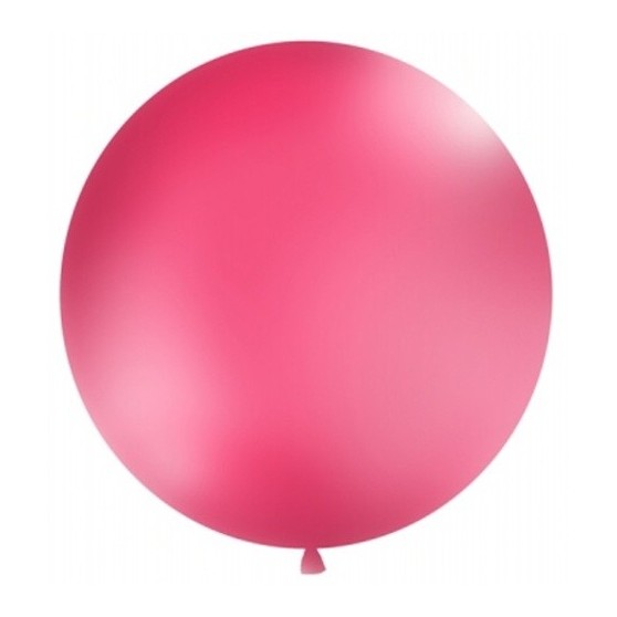 Kulatý latexový Jumbo balón  1m fuxie