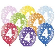 Narozeninový balón s číslem 4