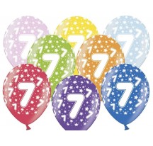 Narozeninový balón s číslem 7