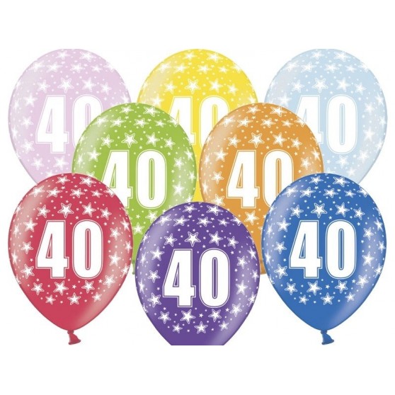 Narozeninový balón s číslem 40