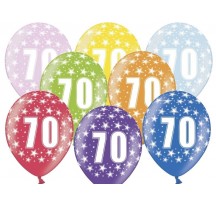 Narozeninový balón s číslem 70