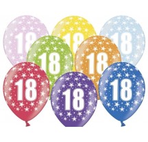 Narozeninový balón s číslem 18